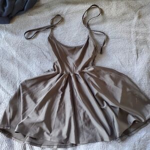 American Apparel Disco Halter Dress Grey Small